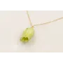 Solitario cadena eslabón pequeño dorado con colgan