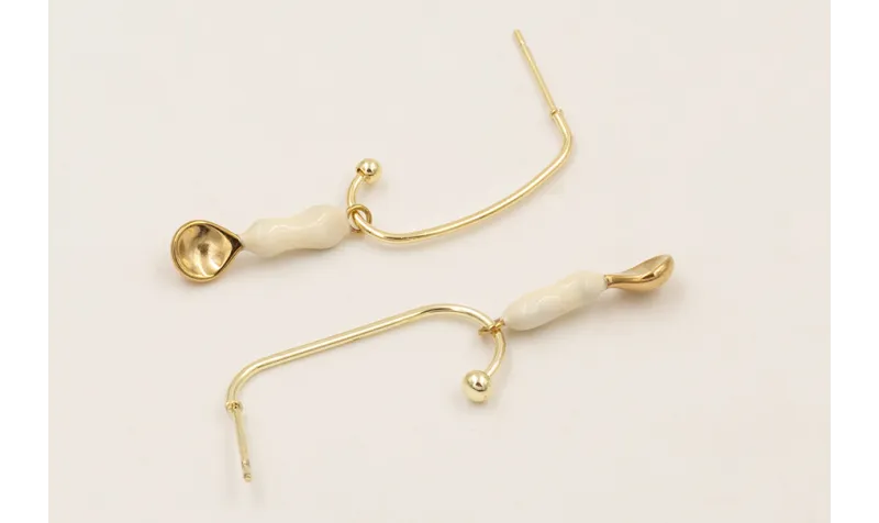 Pendientes anzuelo de  ACERO INOXIDABLE con colgan