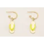 Pendientes aro con bolita y colgante chancleta esm