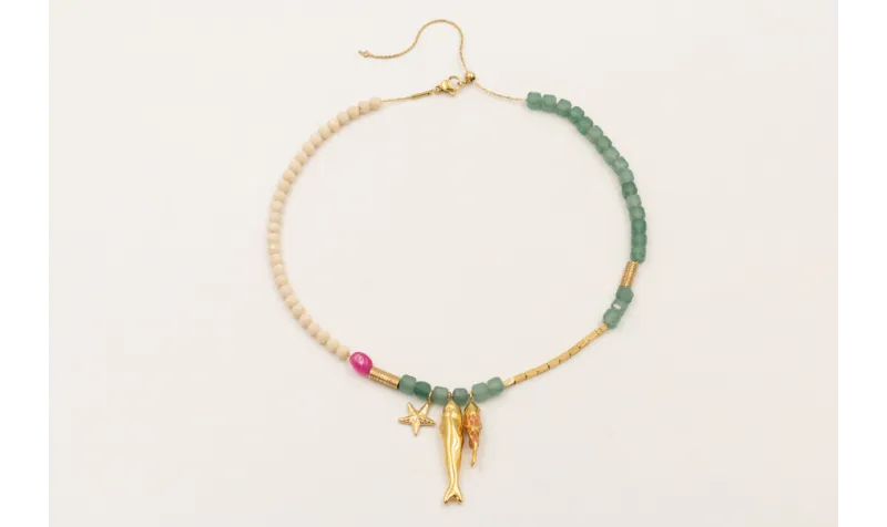 Collar completo ACERO INOXIDABLE extensible con bo