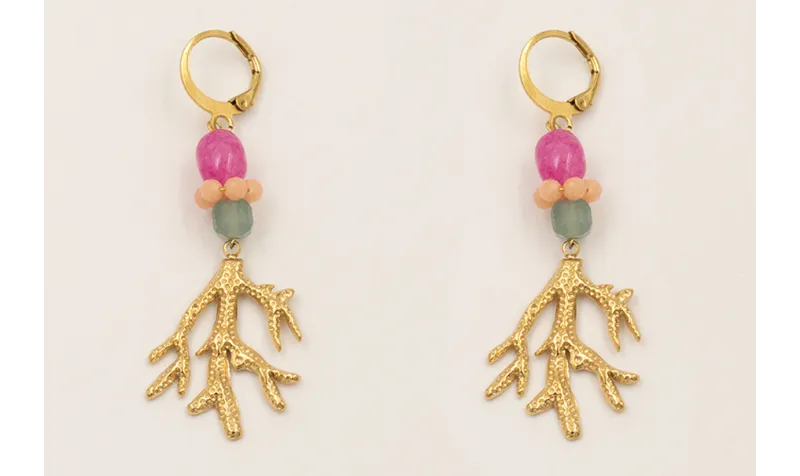 Pendientes ACERO INOXIDABLE cierre redondo con pep