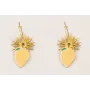 Pendientes aro pequeño ACERO INOXIDABLE con colgan