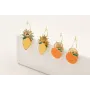 Pendientes aro pequeño ACERO INOXIDABLE con colgan