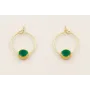 Pendientes aro  pequeño ACERO INOXIDABLE con entre