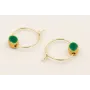 Pendientes aro  pequeño ACERO INOXIDABLE con entre