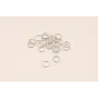 ANILLAS REDONDAS 6*1 Plata  Mate / Arandelas de Latón / Zamak