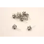 Pendiente Poliedro Plata vieja / Base Pendientes 