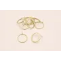 Pendiente Aro 23mm diametro O.Mate / Base Pendientes 