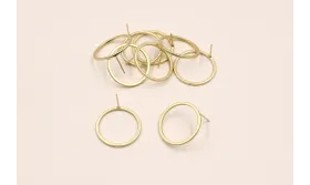 Pendiente Aro 23mm diametro O.Mate / Base Pendientes 