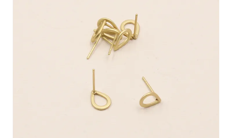 Pendiente gota de 8*6mm O.Mate / Base Pendientes 