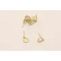 Pendiente gota de 8*6mm O.Mate / Base Pendientes 