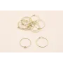 Aro pendiente 20mm Oro Mate / Base Pendientes 