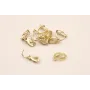 Pendiente click oro Mate / Base Pendientes 
