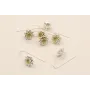 Pendiente  capullo gancho 16mm. Oro y Plata Mate / Base Pendientes 