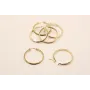 Pendiente Aro 40mm con Canal Oro / Base Pendientes 