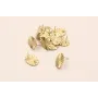 Perno Ovalo abanico 18*14mm Oro Mate / Base Pendientes 
