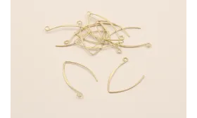 Pendiente en V de 48mm Oro Mate / Base Pendientes 