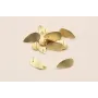 Perno Gota ondulada 26*13mm Oro Mate / Base Pendientes 