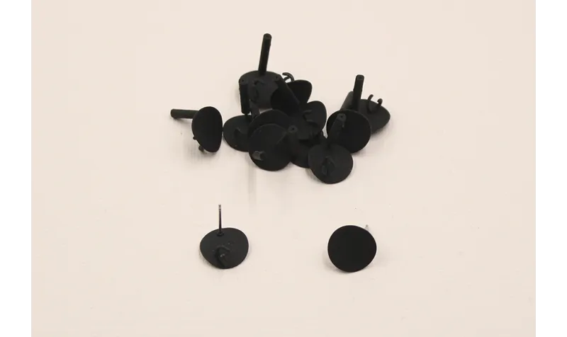 Perno Lámina ondulada negra 13mm diámetro