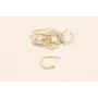 Pendiente gancho con bola 16mm diámetro Oro Mate / Base Pendientes 
