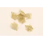 Pendiente Hoja de Palmera 19*23mm Oro Mate / Base Pendientes 