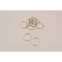 Aro de 20mm diámetro Oro / Base Pendientes 