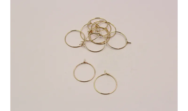 Aro de 20mm diámetro Oro Aro de 20mm diámetro Oro
