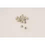 Tapón silicona cilindro con Aro Dorado / Tuercas de Latón / Zamak