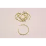 Perno Bambú 52mm diámetro Oro Mate / Base Pendientes 