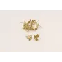 Perno Trio mariposas 12*10mm Oro Mate / Base Pendientes 