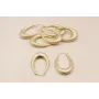 Pendiente Aro africano 45*30mm Oro Mate / Base Pendientes 