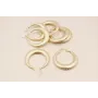 Pendiente Aro africano 47mm Oro Mate / Base Pendientes 