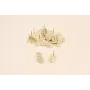 Perno Cara 15*8mm Oro Mate / Base Pendientes 