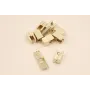 Perno cierre  14*14mm * 10mm Oro Mate / Base Pendientes 