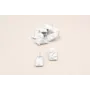 Perno Pieza Martilleada Blanca 20*13mm / Base Pendientes 