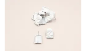 Perno Pieza Martilleada Blanca 20*13mm / Base Pendientes 