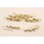 Pendiente con 5 flores 35mm Dorado Mate / Base Pendientes 