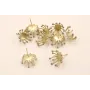 Perno estambres 13mm puntas esmaltadas Grises / Base Pendientes 