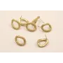 Pendiente Aro pata Pulpo 18*14mm Dorado Mate / Base Pendientes 