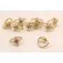 Arito de 8mm con estrella Microbrillos / Base Pendientes 