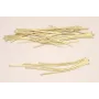 Fleco de 5 tiras de 2mm cada. 12*105mm Dorado Mate / Base Pendientes 
