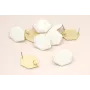 Hexágono 30*20mm Esmalte Blanco / Base Pendientes 