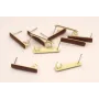 Listón de 20*4mm Esmalte Marrón / Base Pendientes 