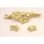 Perno Nenufar Dorado Mate 25*13mm / Base Pendientes 