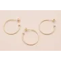 Pendiente anilla 20mm Dorado Mate / Base Pendientes 