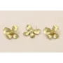 Perno Flor 27*24 Dorado Mate / Base Pendientes 