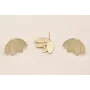 Pendiente Flor de Lotto 20*15mm Dorado Mate / Base Pendientes 