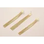 Pendiente Fleco 95mm por 10mm Dorado Mate / Base Pendientes 
