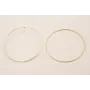 Pendiente Aro 80mm y 1,5mm grosor Oro Mate / Base Pendientes 