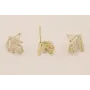 Perno 12-10 Hojas esmaltadas crema / Base Pendientes 